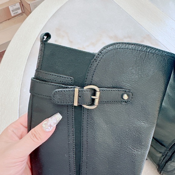 naturalizer black leather knee boots /riding boots /NWOB - Picture 5 of 10